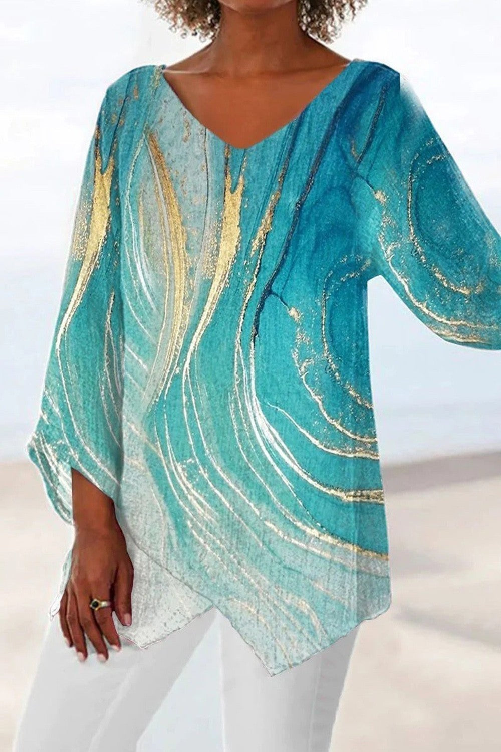 MIRANDA – BLUSA ARTISTICA A V FLUIDA