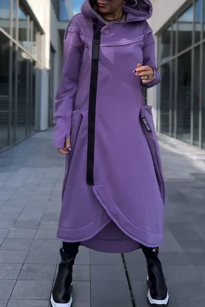 LILIANE – CAPPOTTO LUNGO MODERNO CON CAPPUCCIO