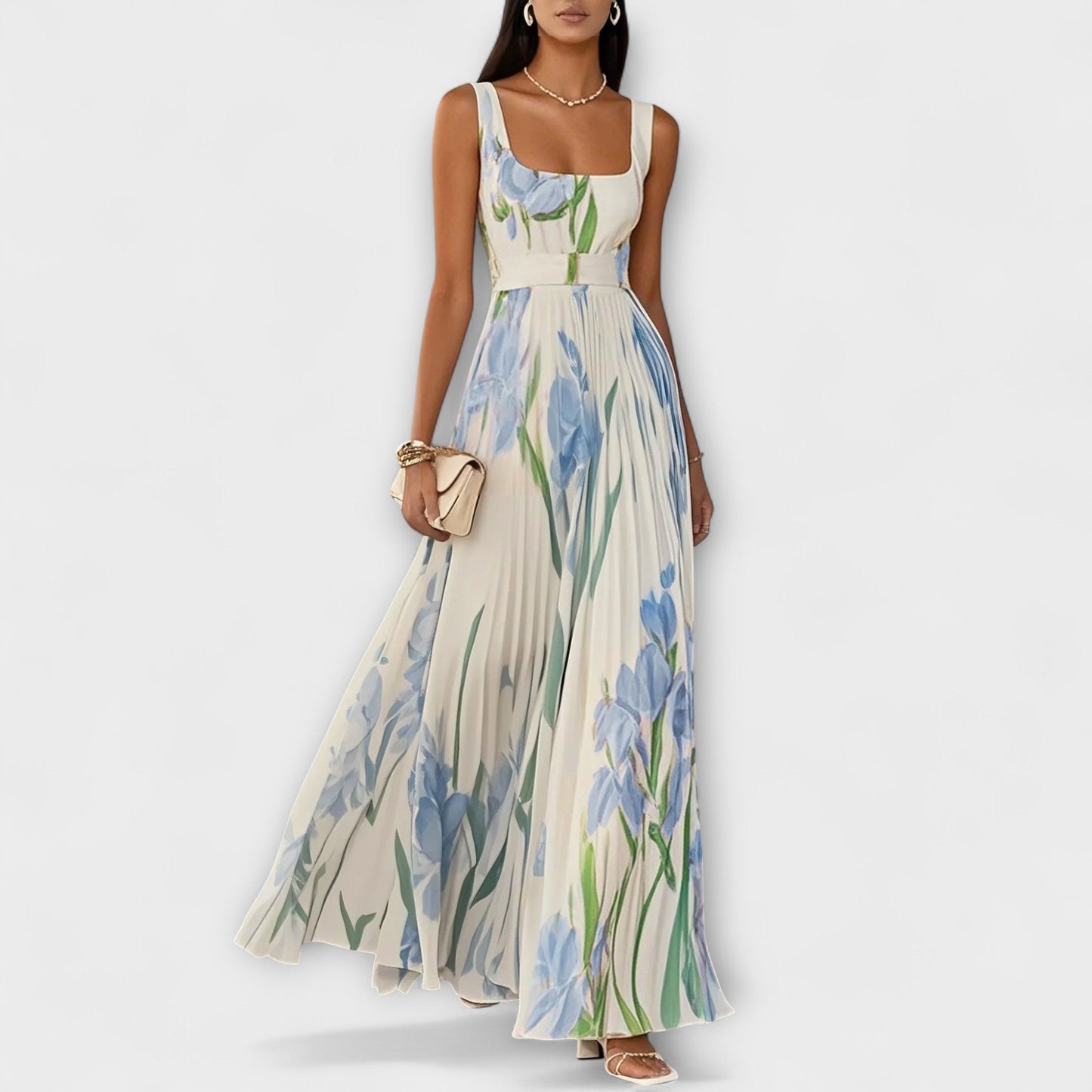 SOFIA – ABITO MAXI FIORITO ELEGANTE
