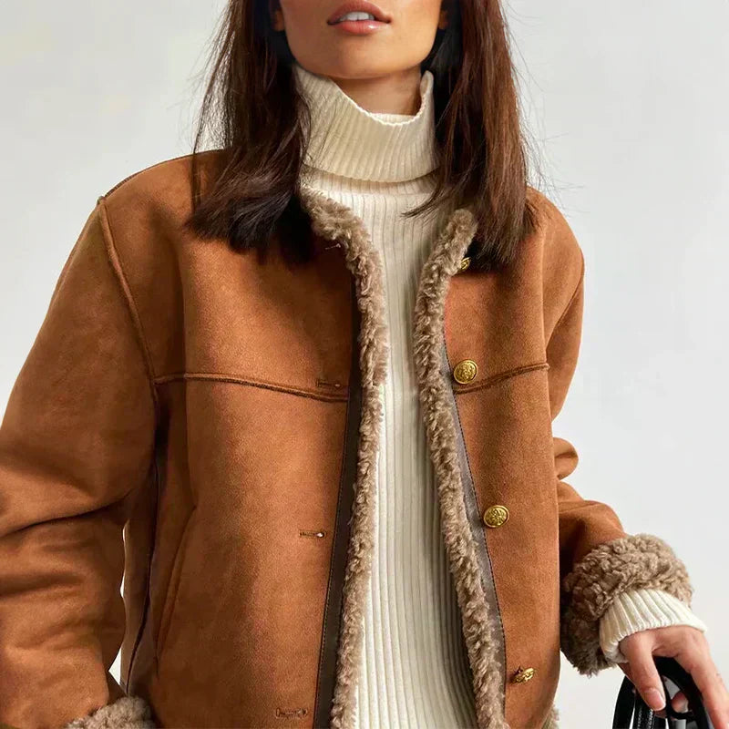 ADDISON – GIACCA CHIC IN FINTA SHEARLING