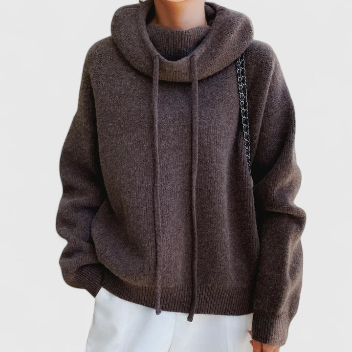 ISABELLE – MAGLIONE CON CAPPUCCIO RILASSATO