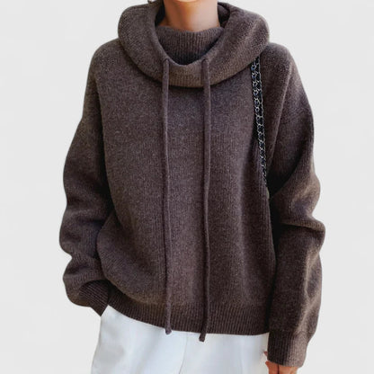 ISABELLE – MAGLIONE CON CAPPUCCIO RILASSATO