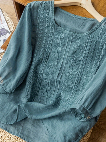 NATALIE – ELEGANZA SENZA TEMPO BLUSA RICAMATA