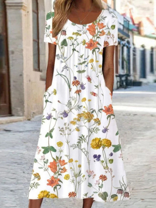 LORENA – ABITO FLORALE A-LINE