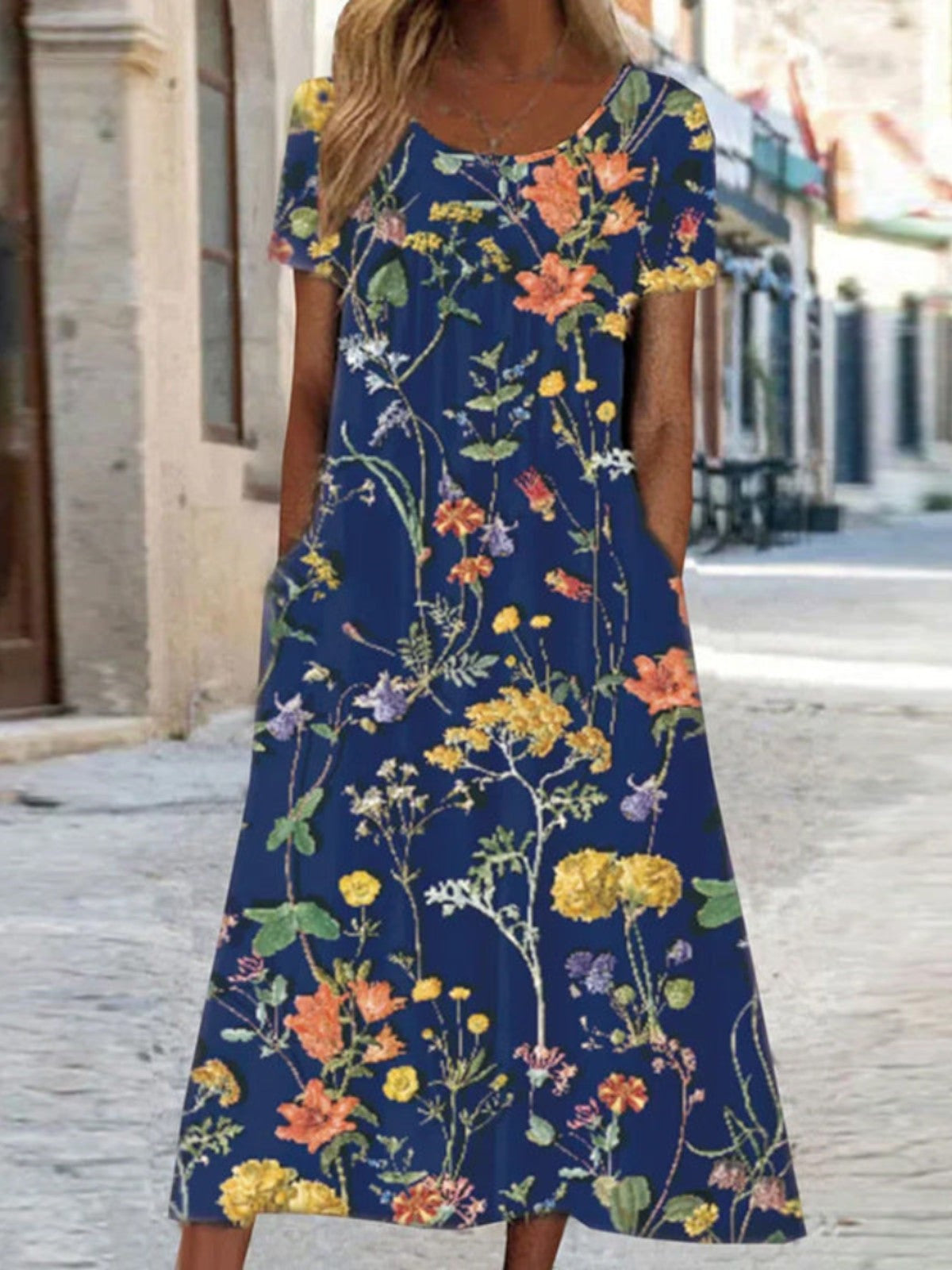 LORENA – ABITO FLORALE A-LINE