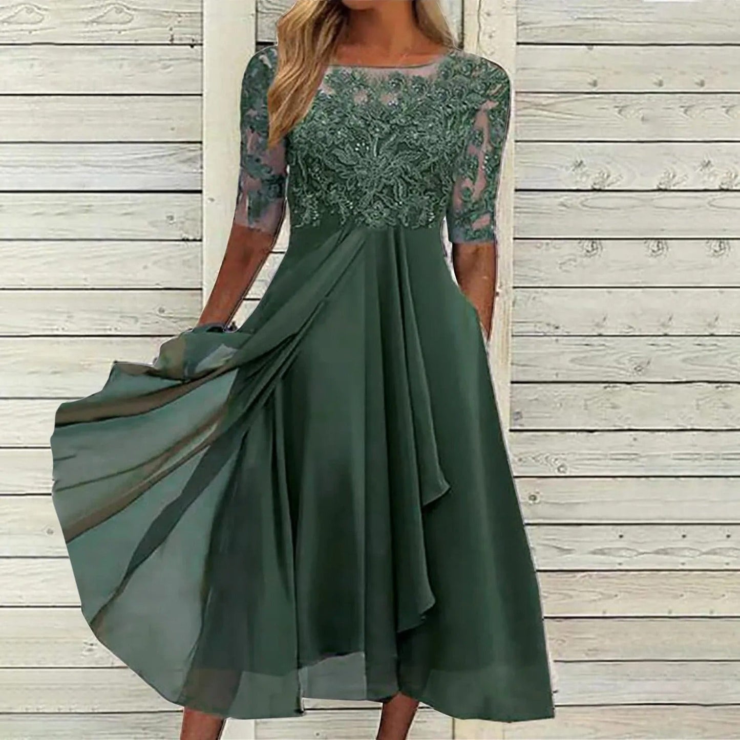 Leentje™ | Elegante Abito in Pizzo