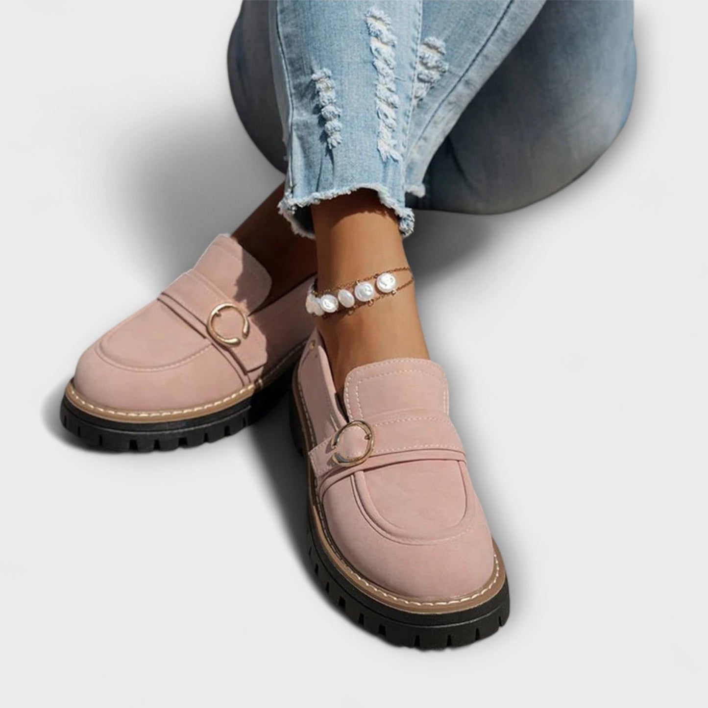 Lora | Mocassini Casual con Punta Rotonda