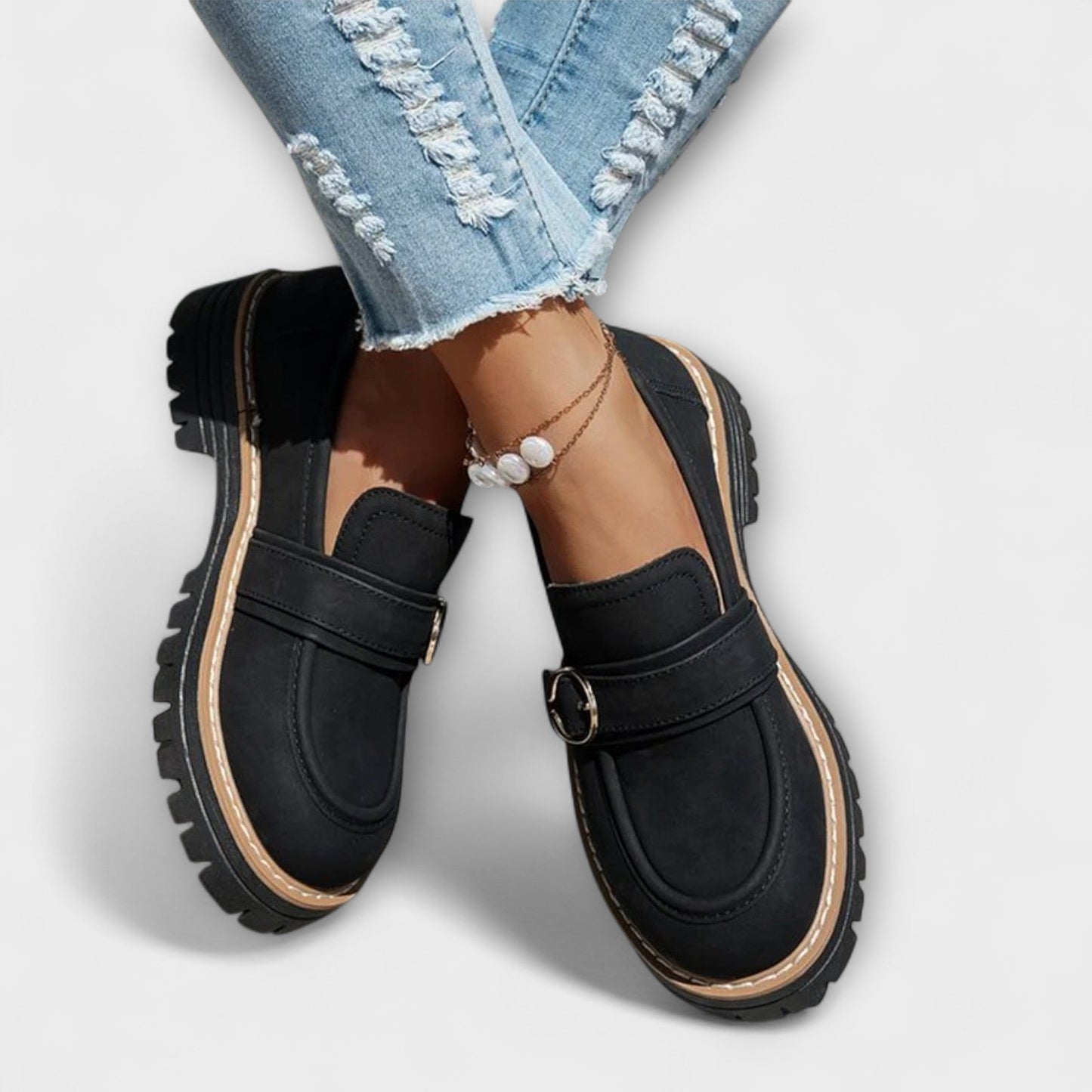 Lora | Mocassini Casual con Punta Rotonda
