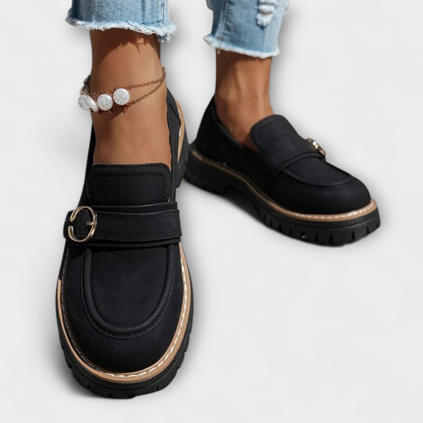 Lora | Mocassini Casual con Punta Rotonda
