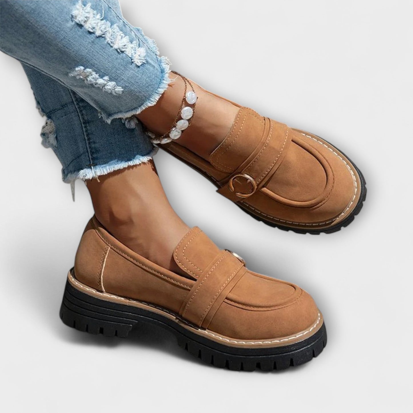 Lora | Mocassini Casual con Punta Rotonda
