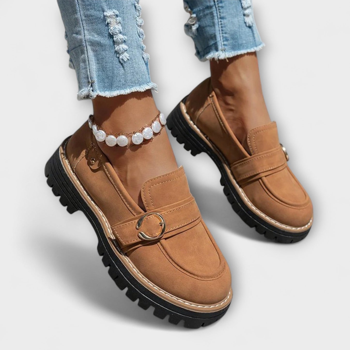 Lora | Mocassini Casual con Punta Rotonda