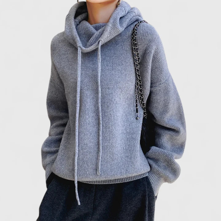 ISABELLE – MAGLIONE CON CAPPUCCIO RILASSATO