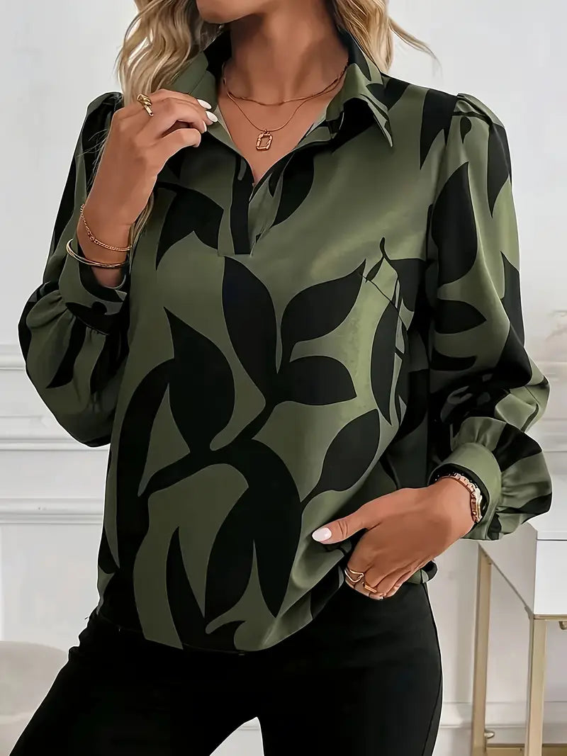 Olivia™ | Blusa Stampa Astratta