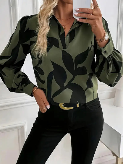 Olivia™ | Blusa Stampa Astratta