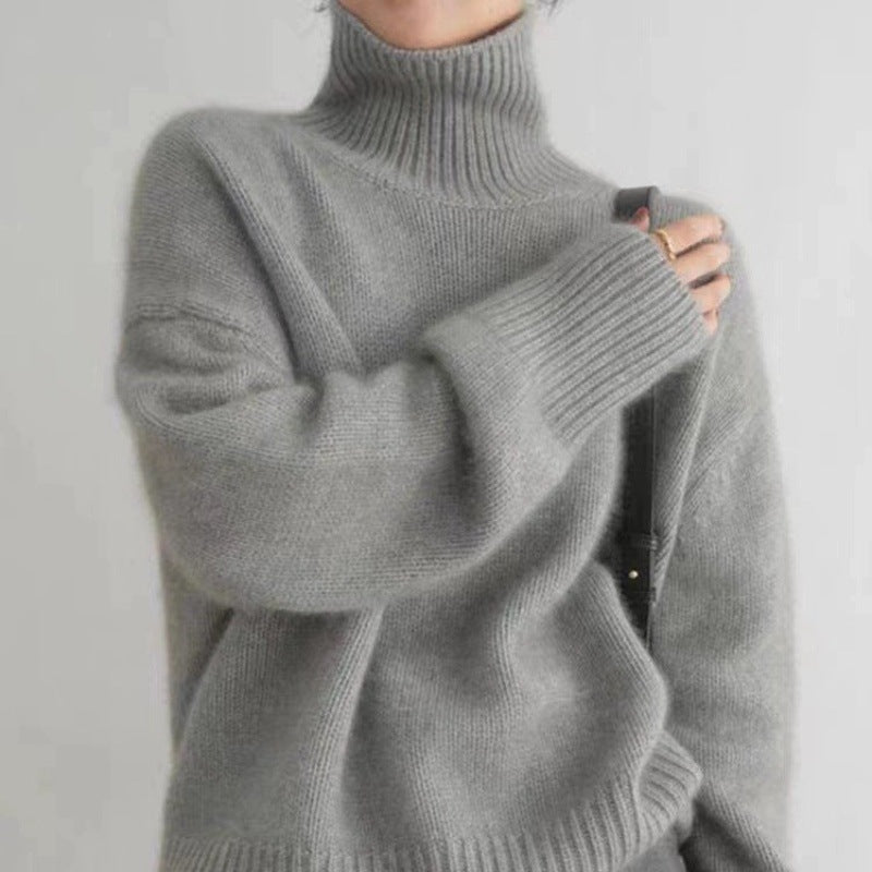 Sanne™ | MAGLIONE A COLLO ALTO COLORATO