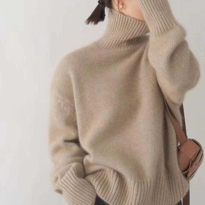 Sanne™ | MAGLIONE A COLLO ALTO COLORATO