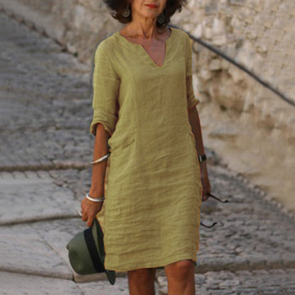 Wivine™ | Abito Elegante con Scollatura a V
