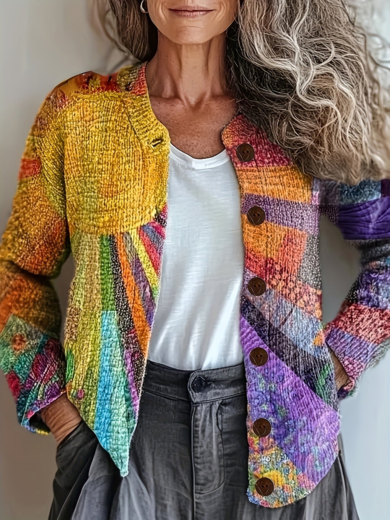 ZOE - GILET ARTIGIANALE PATCHWORK