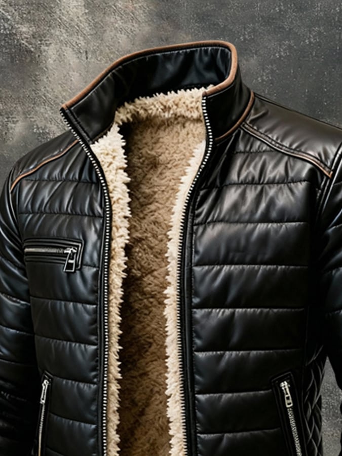 BENJAMIN – GIACCA CLASSICA CON ZIP E FODERA MORBIDA