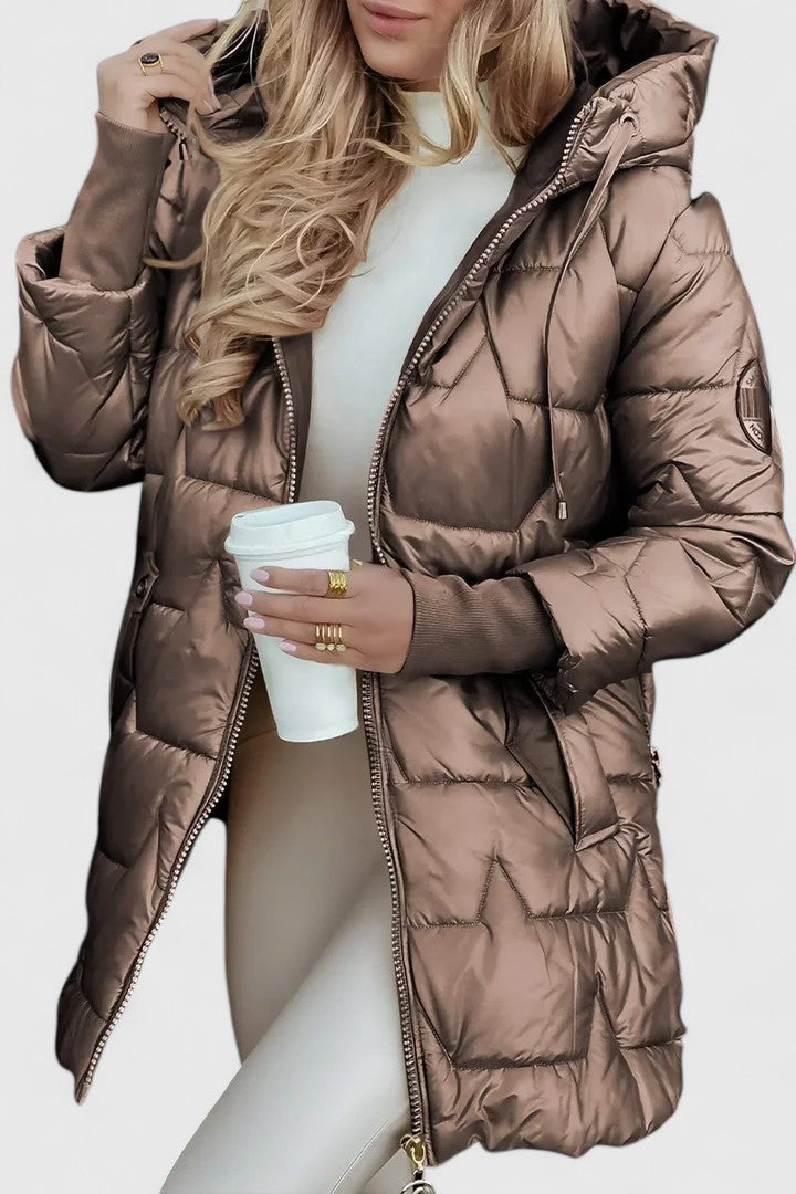FRANCINE – GIACCA CON CAPPUCCIO CALDA E ACCOGLIENTE