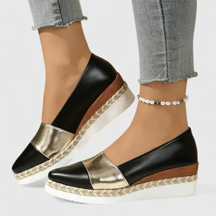 JANINE – WEDGE ESPADRILLE METALLIZZATA