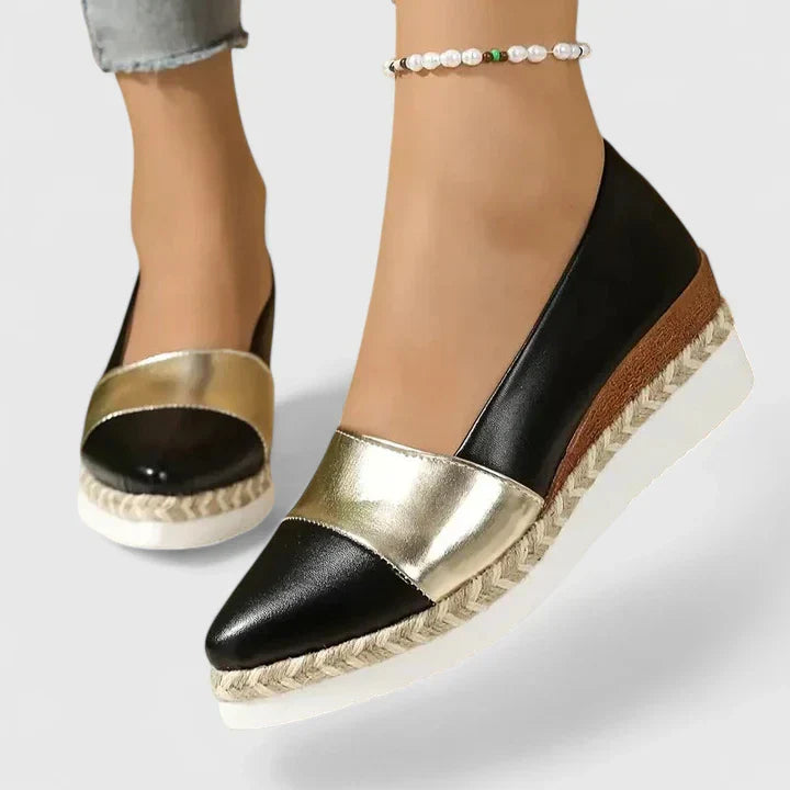 JANINE – WEDGE ESPADRILLE METALLIZZATA
