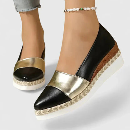 JANINE – WEDGE ESPADRILLE METALLIZZATA