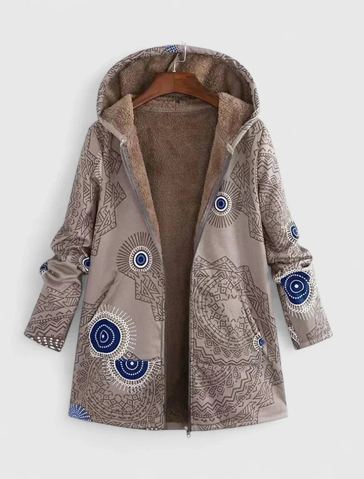 AVRIL – GIACCA HOODED SHERPA CONFORTEVOLE