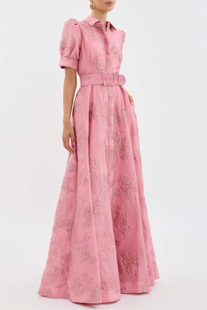 CAMILLA – ELEGANTE ABITO MAXI FIORITO