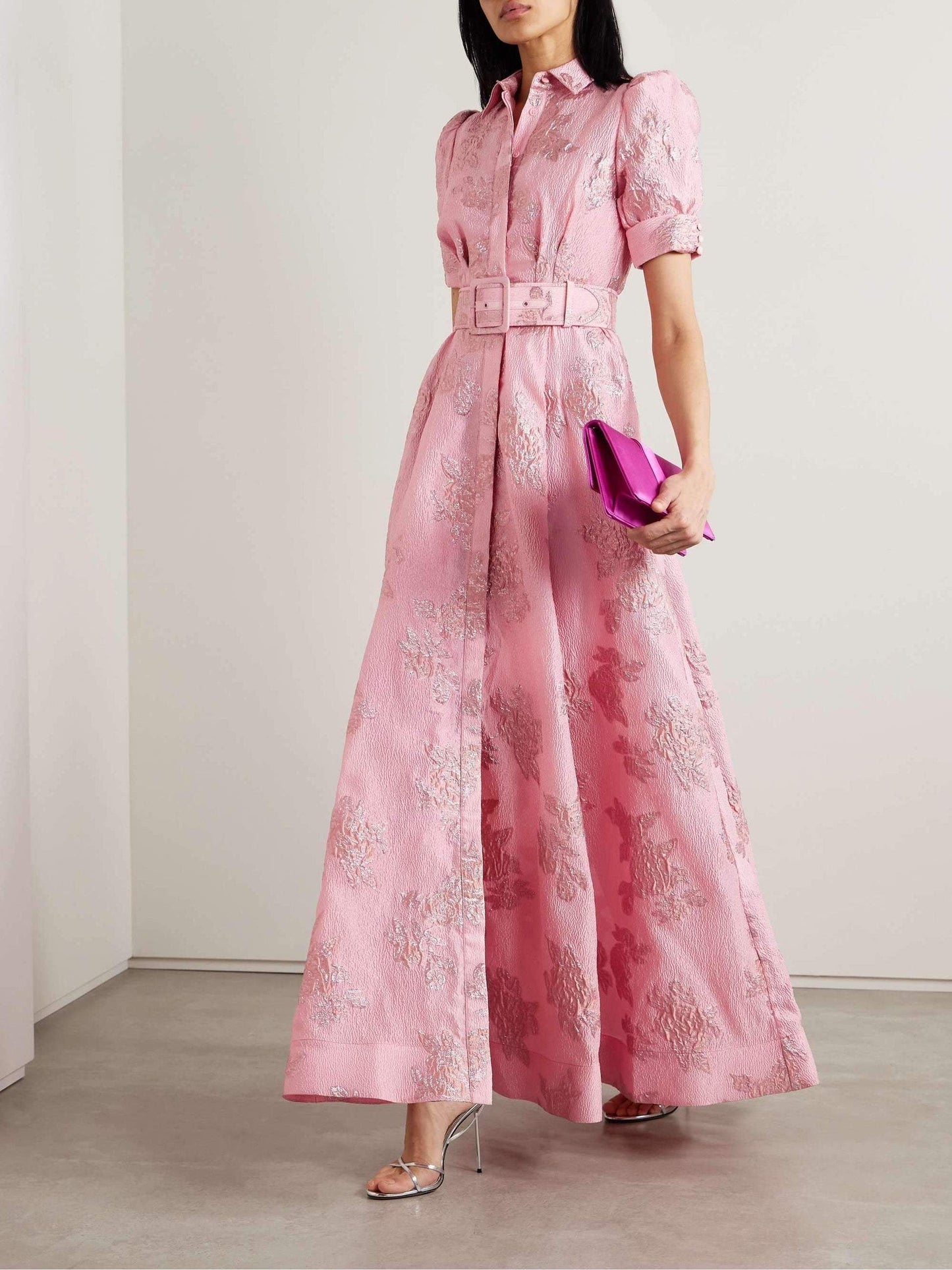 CAMILLA – ELEGANTE ABITO MAXI FIORITO