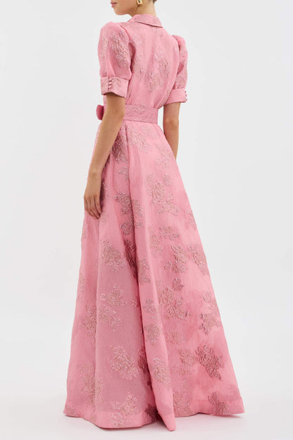 CAMILLA – ELEGANTE ABITO MAXI FIORITO
