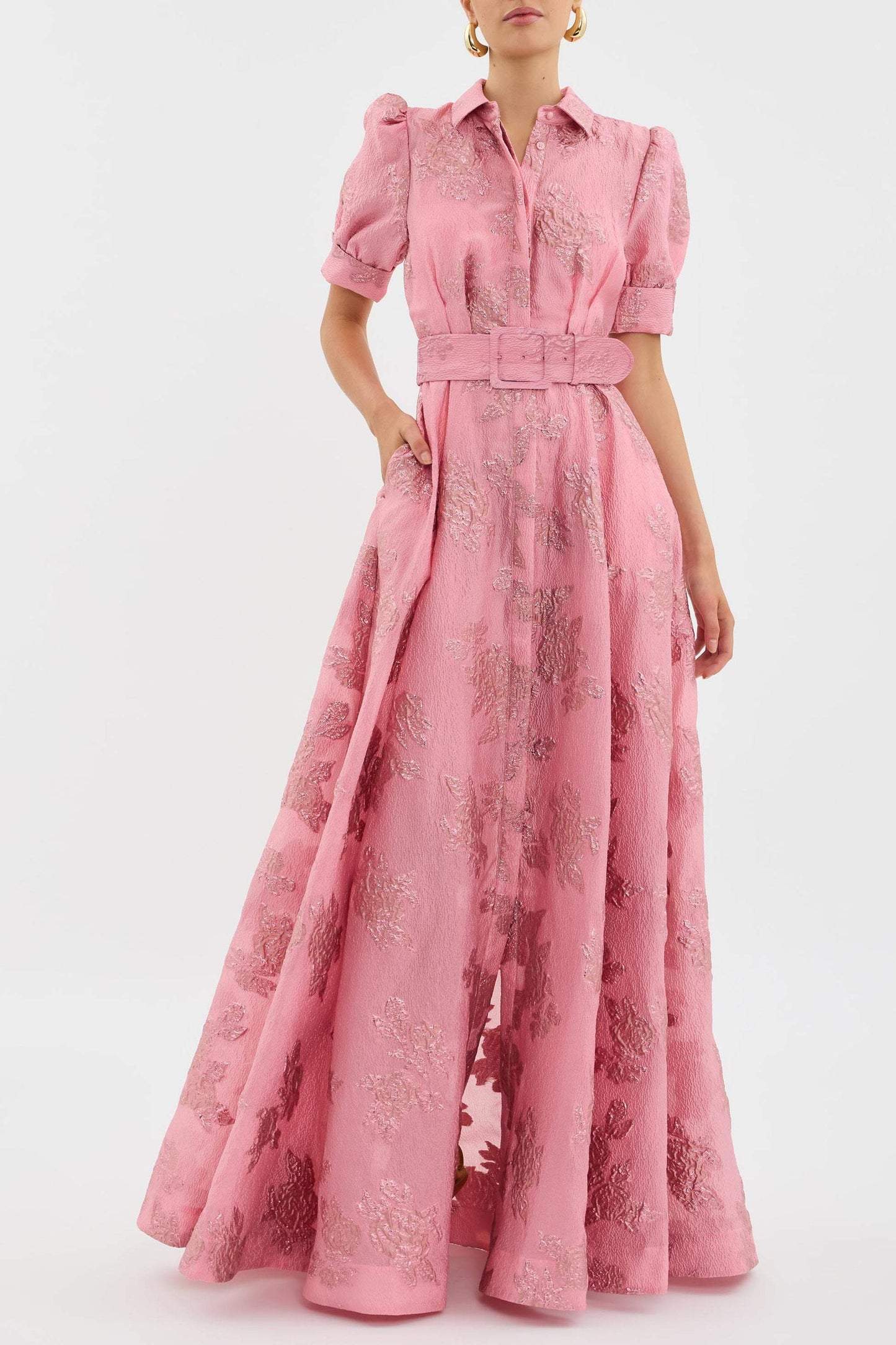 CAMILLA – ELEGANTE ABITO MAXI FIORITO