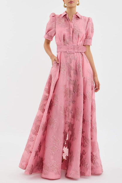 CAMILLA – ELEGANTE ABITO MAXI FIORITO