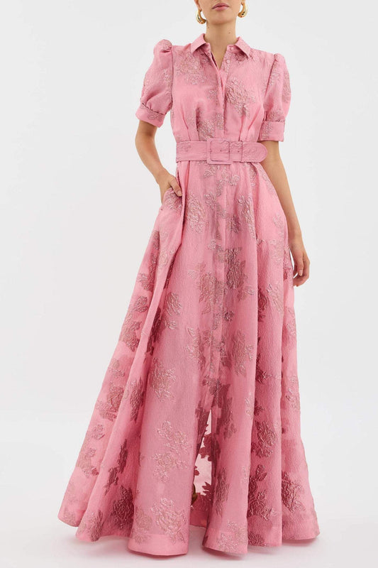 CAMILLA – ELEGANTE ABITO MAXI FIORITO