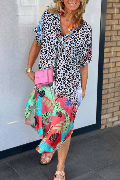 SIENNA – ABITO CAMICIA CON STAMPA AUDACE
