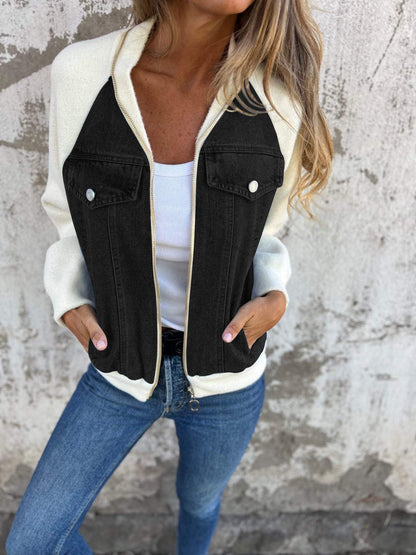 Sophia™ | Giacca in Denim Bicolore