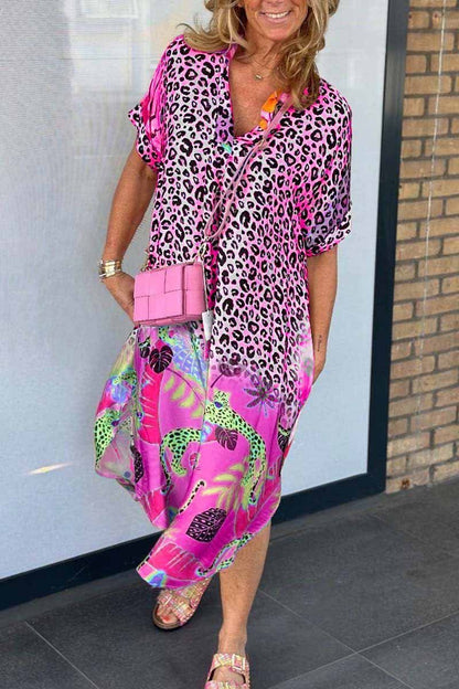 SIENNA – ABITO CAMICIA CON STAMPA AUDACE
