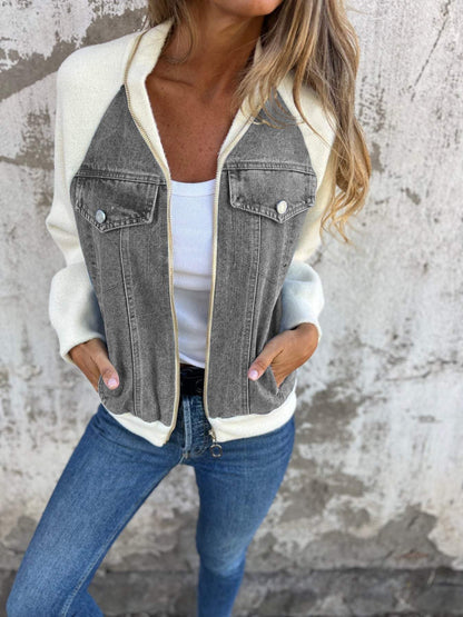 Sophia™ | Giacca in Denim Bicolore