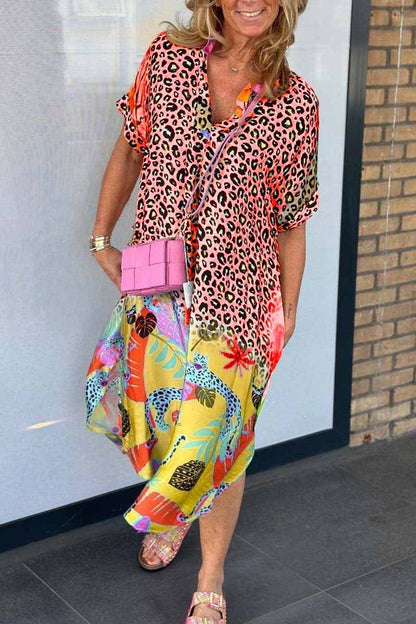 SIENNA – ABITO CAMICIA CON STAMPA AUDACE