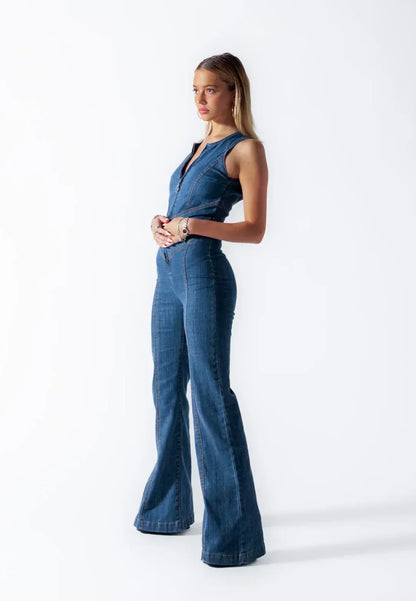 Eeke™ | Tuta in denim con cuori