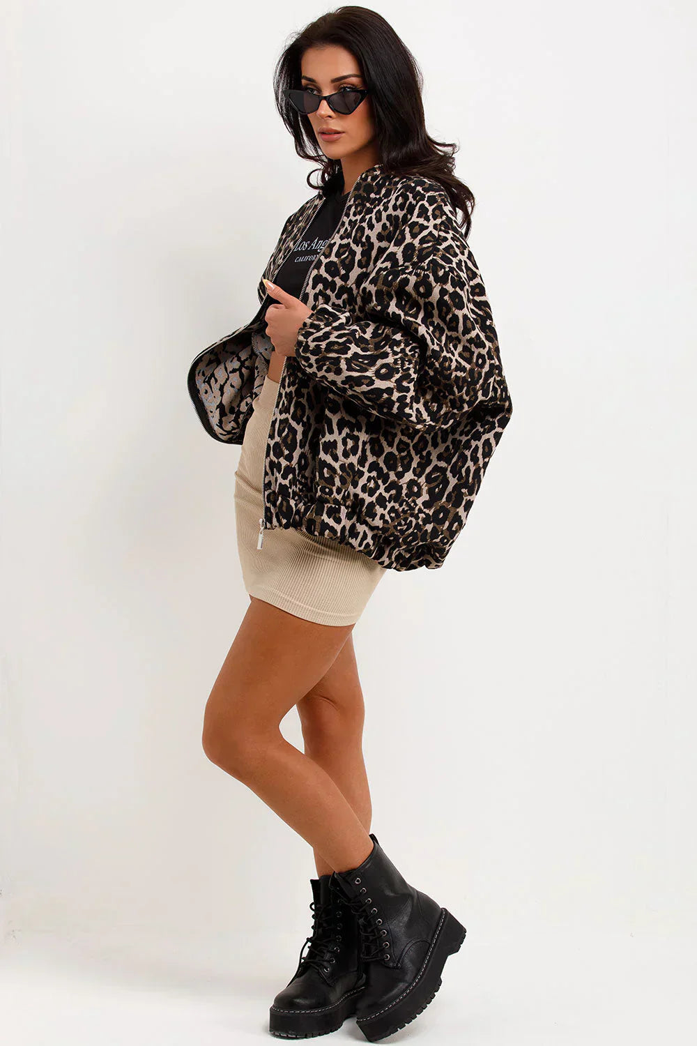 Karlijn™ | Giacca Bomber Leopardata