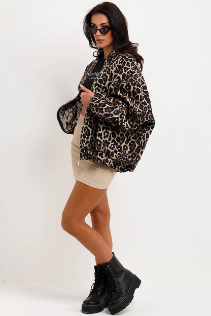 Karlijn™ | Giacca Bomber Leopardata
