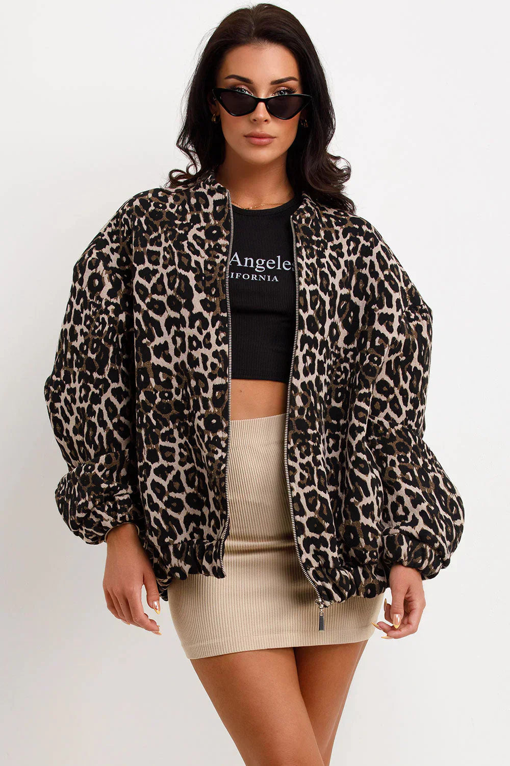 Karlijn™ | Giacca Bomber Leopardata