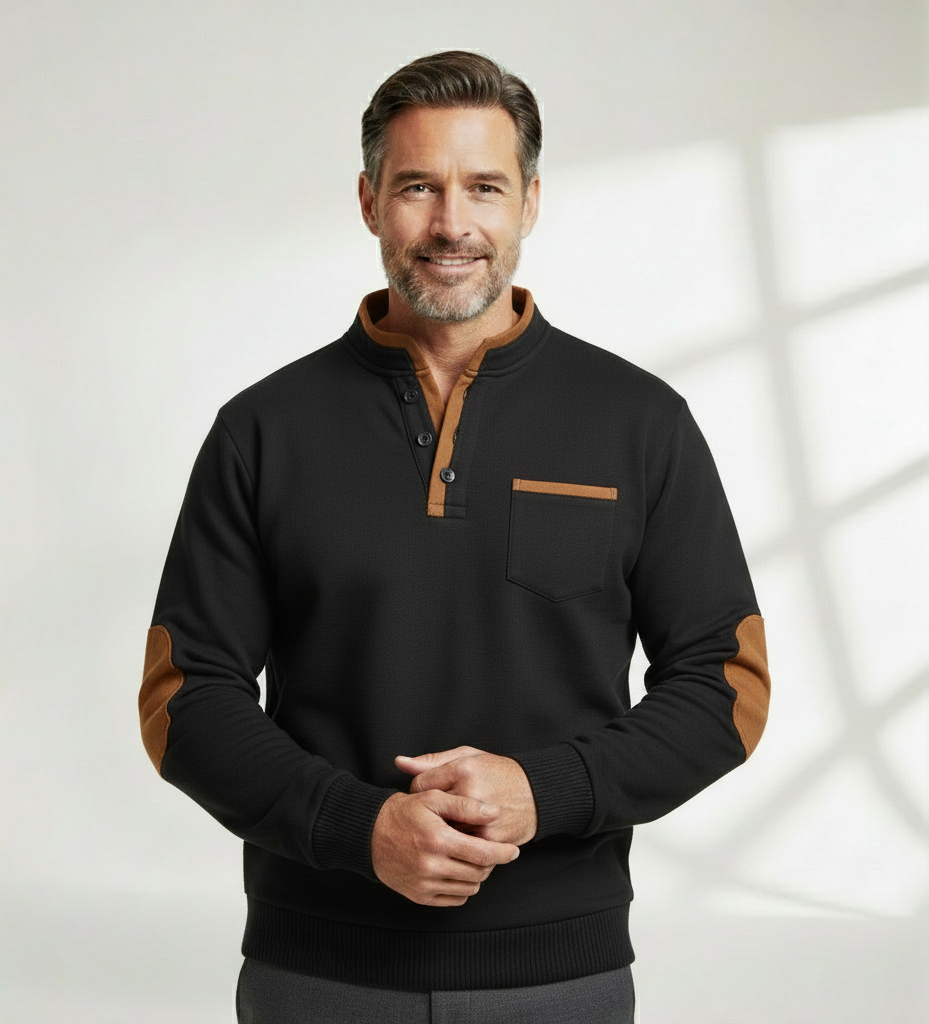 MARCUS – CAMICIA A MANICHE LUNGHE CON DETTAGLI A CONTRASTO