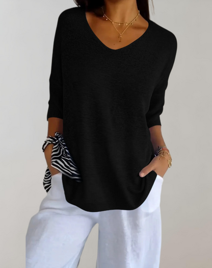 Mira™ | Top In Maglia Con Scollatura A V
