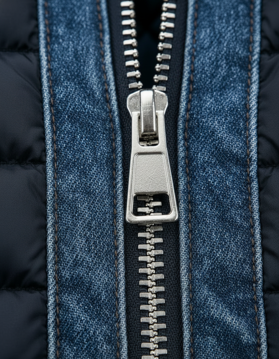 JAKE – GIACCA PUFFER ibrida in DENIM