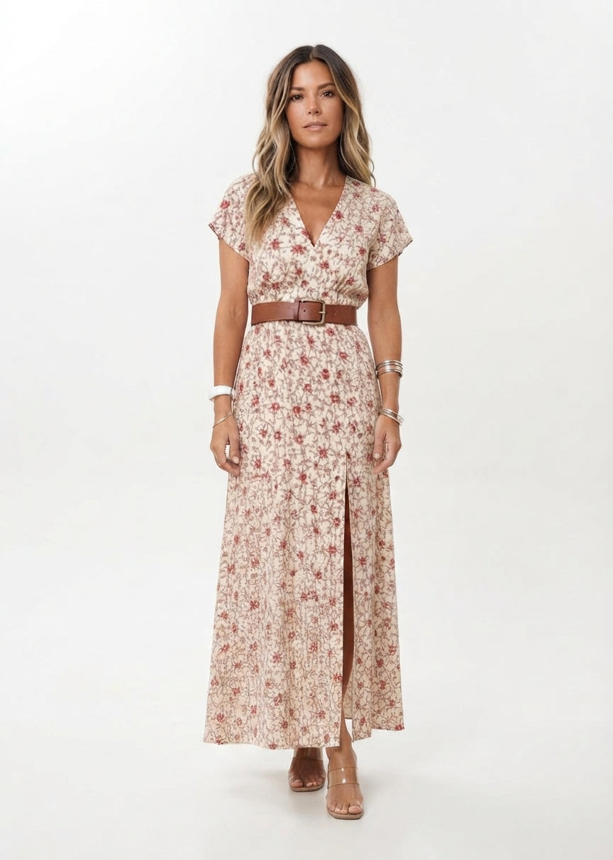 ABITO MAXI A FIORI DA DONNA