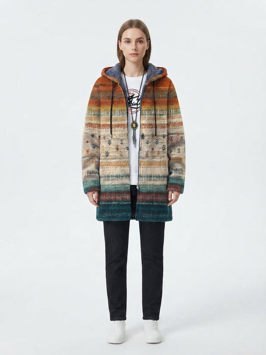 GILET ARTISTICO MARRONE DA DONNA
