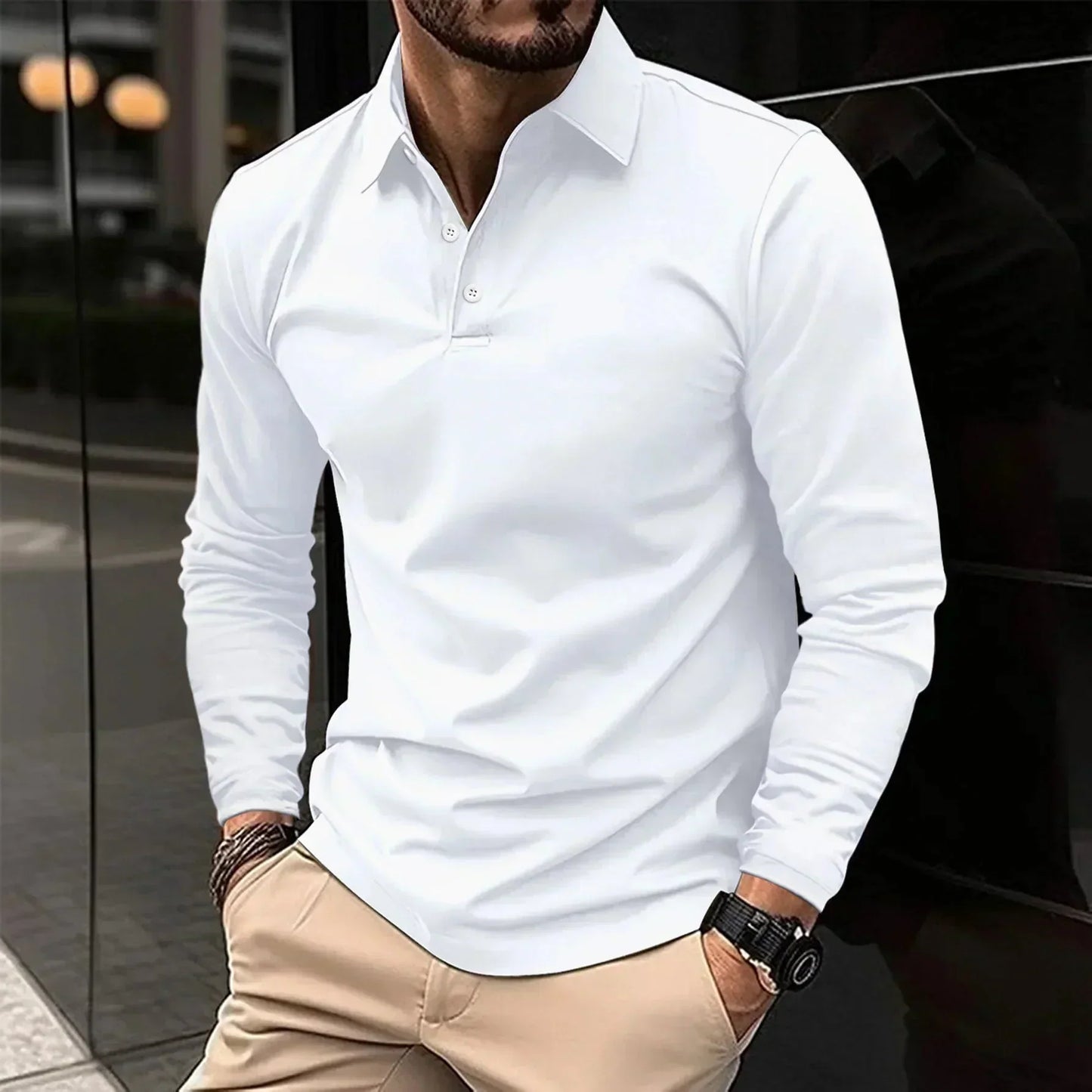 Friedrich™ | Polo casual a maniche lunghe