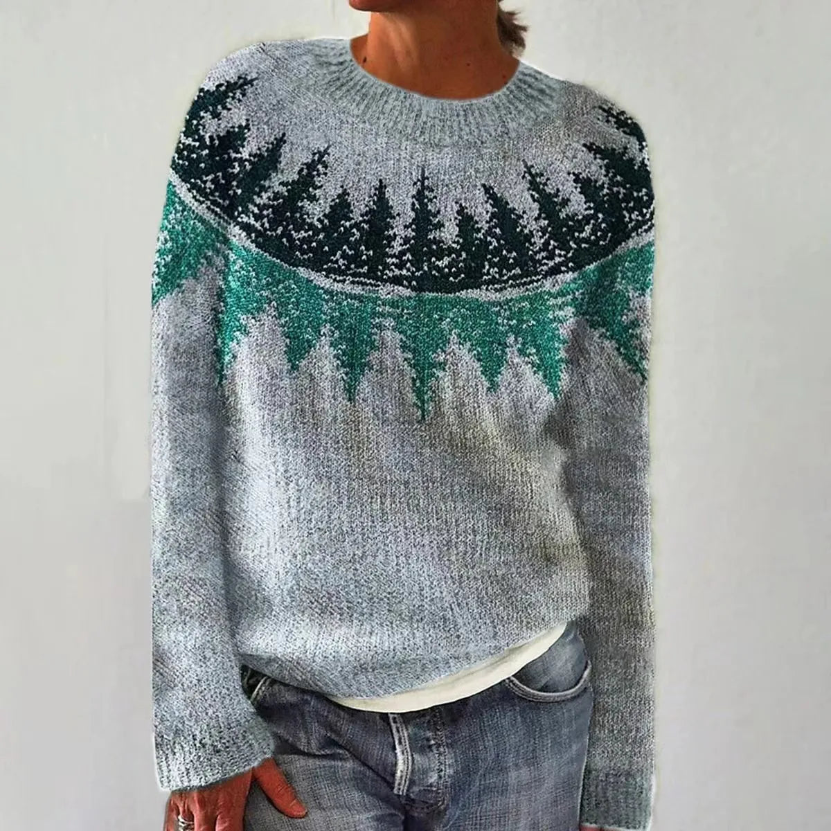 Azzurro / alberi / 2XL